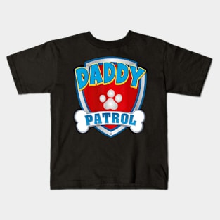 Daddy Of The Birthday Boy Girl Dog Paw Family Matching Kids T-Shirt